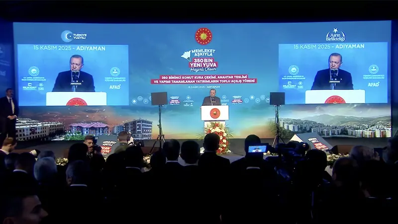 15 November 2025 Adıyaman, With Love for the Homeland 350,000 homes ceremony