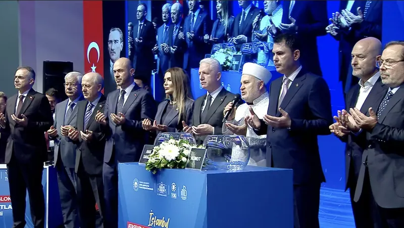 7 November 2025, Ataşehir Şerifali İmar İskan blocks, urban regeneration housing lottery draw ceremony