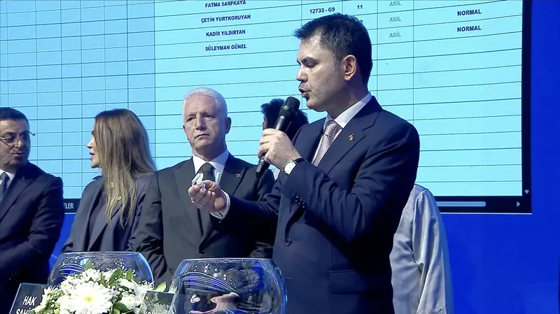 7 November 2025, Ataşehir Şerifali İmar İskan blocks, urban regeneration housing lottery draw ceremony