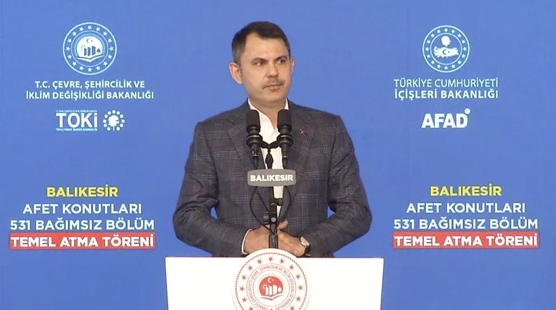 Balıkesir, Sındırgı disaster housing groundbreaking ceremony, 18 September 2025