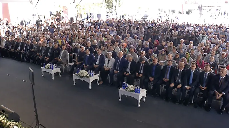 Balıkesir, Sındırgı disaster housing groundbreaking ceremony, 18 September 2025
