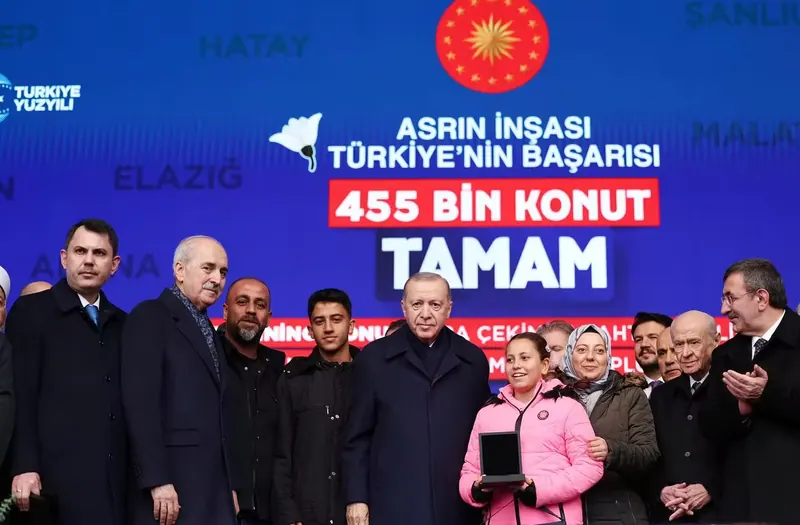 Saturday, 27 December, Hatay, Construction of the Century, Türkiye's Achievement: 455,000 homes complete