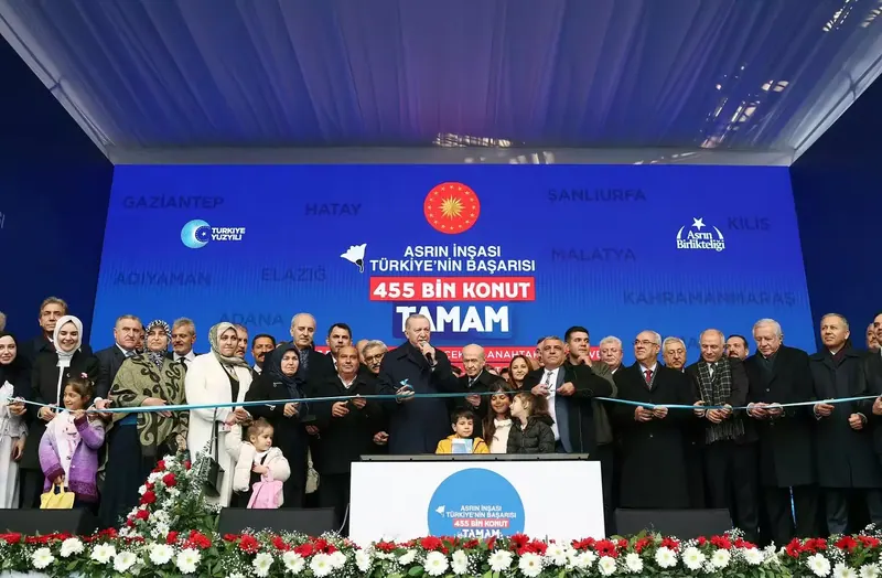 Saturday, 27 December, Hatay, Construction of the Century, Türkiye's Achievement: 455,000 homes complete